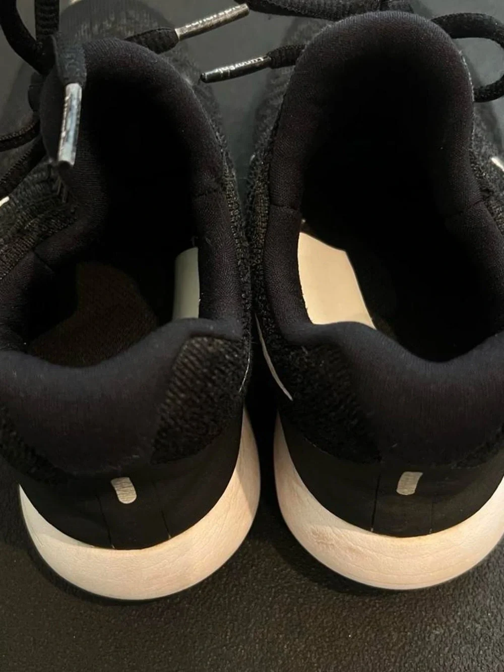 Nike Kids Black & White Knit Training Sneakers